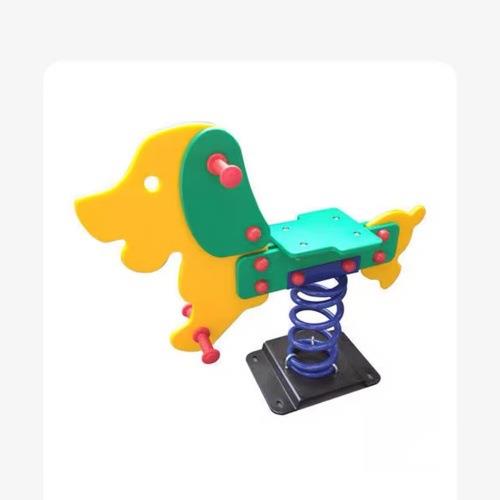 幼儿园公园小区户外摇马儿童塑料玩具弹簧摇摇乐动物卡通造型木马 - 图2