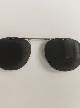 板材框翻盖挂片偏光防紫外线太阳夹片灰色茶色GM套镜墨镜上翻夹片