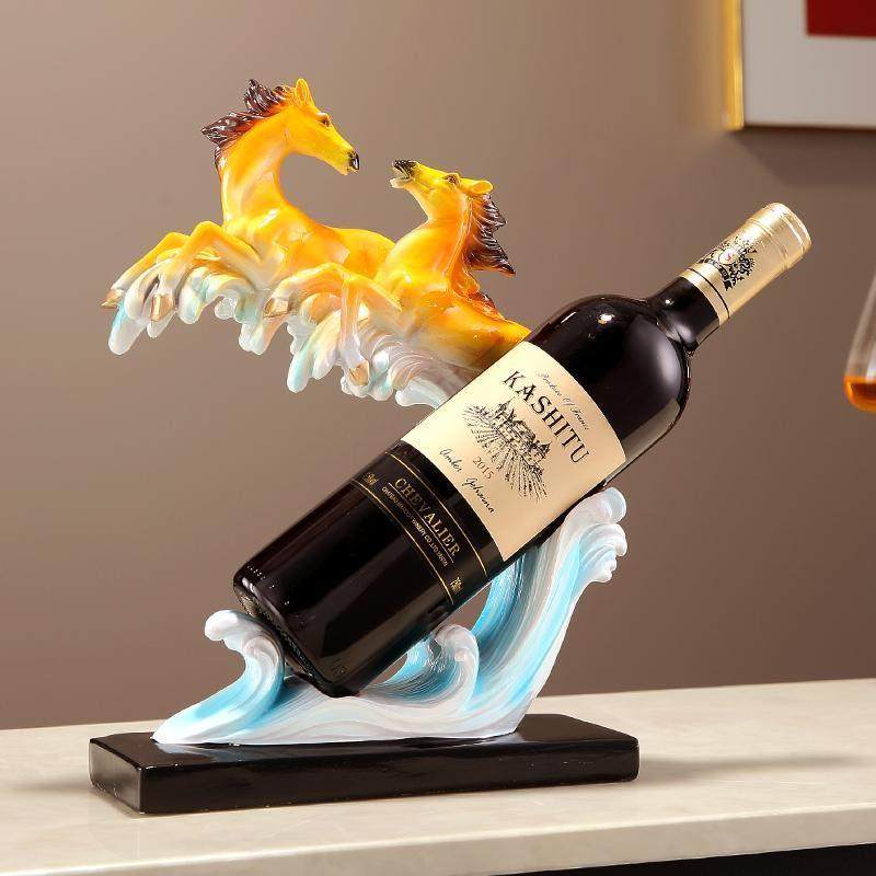 新中式马到功成红酒架子摆件家居客厅酒柜电视柜工艺装饰乔迁礼品,淘宝优惠券,粉丝福利购,淘宝优惠卷