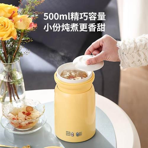 陶瓷电炖杯迷你养生壶小型办公室mini多功能家用一人养生杯花茶壶 - 图2