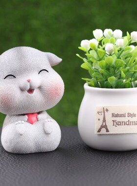 摇头小老鼠汽车摆件可爱男女生礼物车载用装饰车上内饰品网红创意