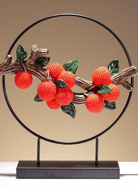 新中式白菜如意摆件招财做生意店内铺里办公室高端大气工艺装饰品