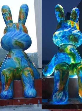 大型户外泡沫雕塑定制舞台道具门头3d模型网红吉祥物公仔树脂摆件