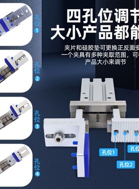 机械手K20手指气缸可调节夹头治具加宽夹爪平行夹具MHZL2-16D/20D