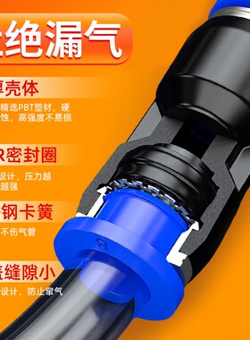 PU气管快速接头塑料直通气动快插接PG变径4/6/8/10/12/16mm对接头