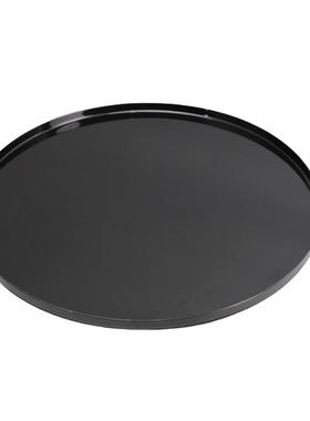 新疆包邮北欧现代极简圆形黑色金属托盘摆件样板间家居客厅桌面收