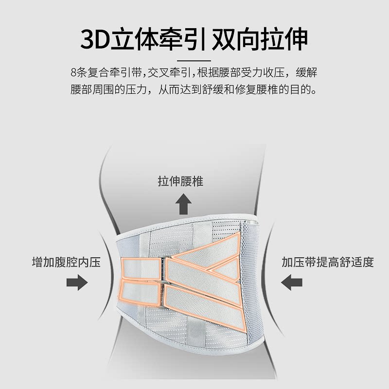 德医生护腰带腰间盘突出劳损热敷专业护腰久坐神器轻薄腰托