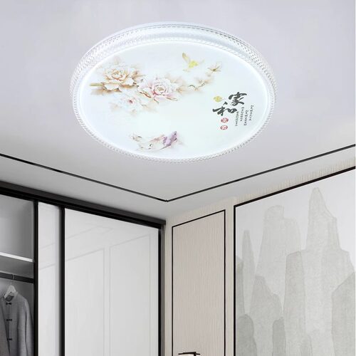 LED吸顶灯简约现代主卧室书房餐厅房间灯2026新款圆形新中式灯具 - 图1