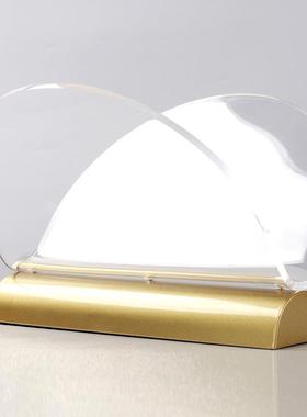 现代简约亚克力金属蝶形杂志书架书档摆件样板房家居书房装饰组合