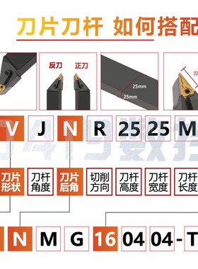 数控外圆刀杆93度外圆车刀MVJNR1616K16/2020K16/2525M16车床刀具