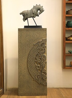 汉韵堂新展示柱玄关客厅装饰柱盆置物底座茶室书房落地柱子