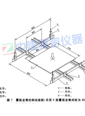 墙体抗冲击和静载试验装置试验仪建筑用轻钢龙骨吊顶GBT11981