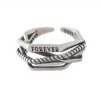 S925 sterling silver ring for women ins fashion index finger simple internet celebrity personality cool style adjustable fashion ring