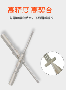 进口W&D 801电动螺丝刀头平口批头 电批一字型5*60*2 2.5 3 4 5mm