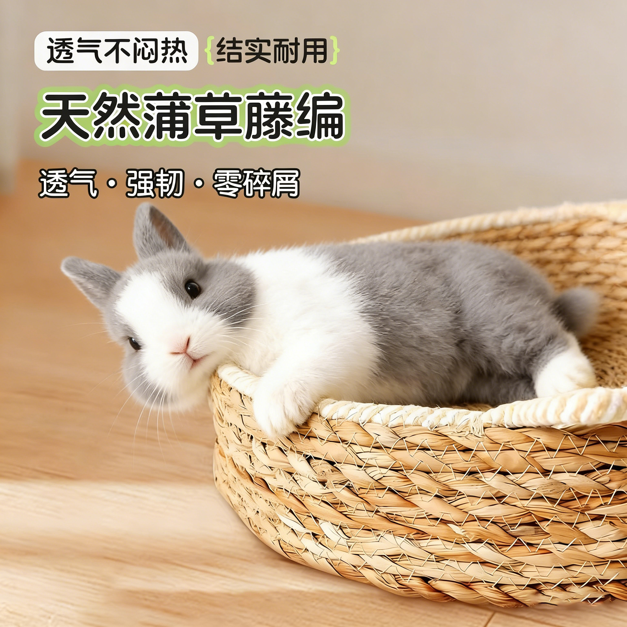 兔子窝垫磨爪玩具啃咬磨牙剑麻睡觉窝解闷神器侏儒荷兰猪四季通用,淘宝优惠券,粉丝福利购,淘宝优惠卷