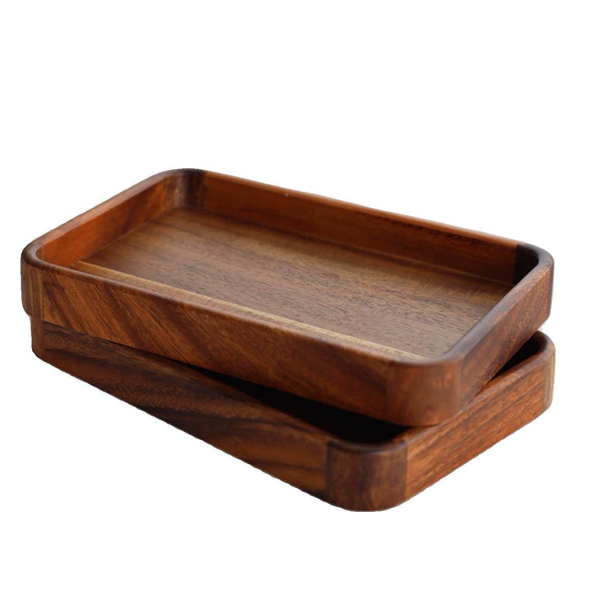 长方形茶水杯日式木质托 托盘茶盘点心收纳用家放茶杯盘茶敬DUO果,淘宝优惠券,粉丝福利购,淘宝优惠卷