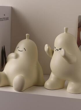 创意可爱水果梨件家居饰N品现代IS风客厅书房摆酒柜软0812抱抱饰