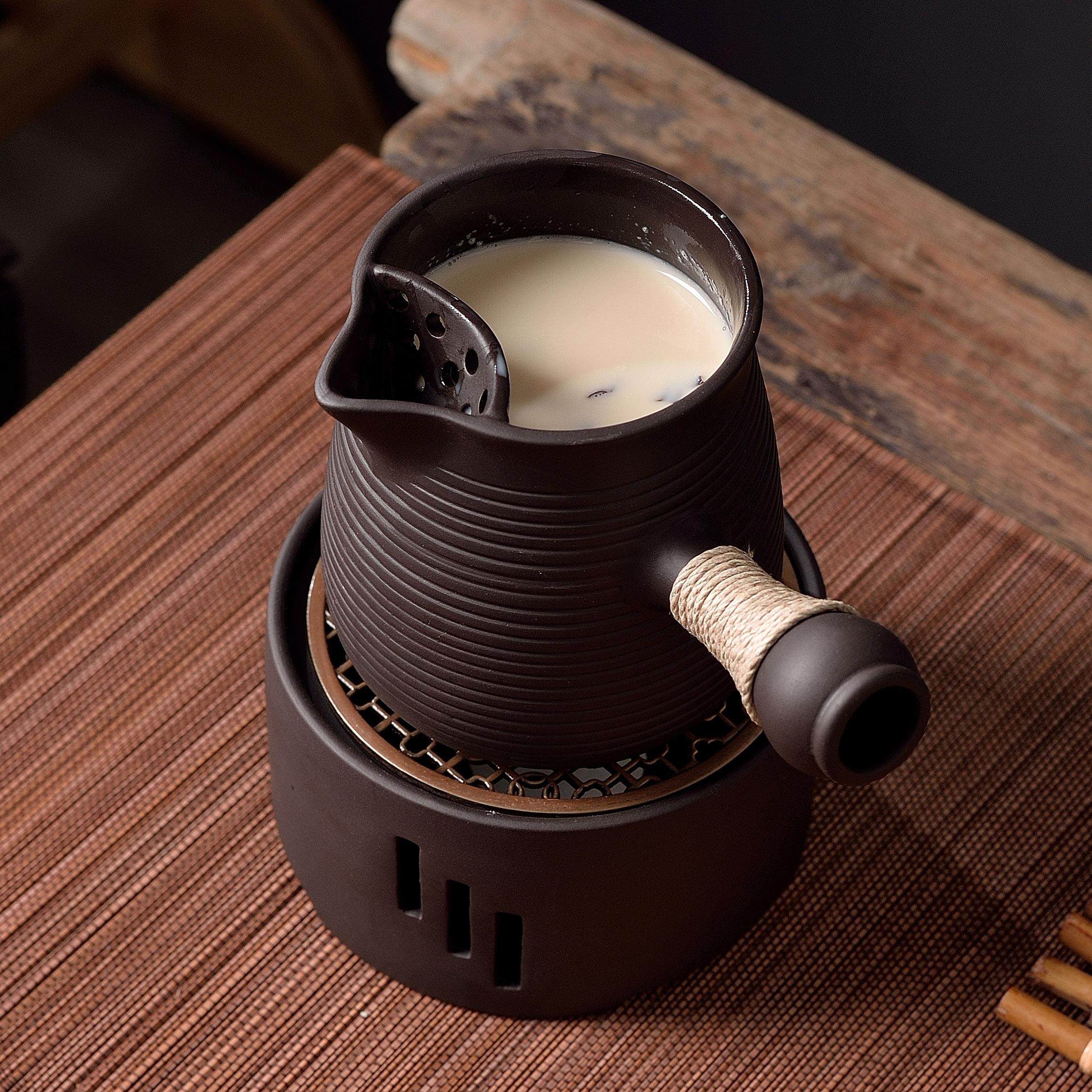 创意紫砂朱泥烤茶壶煮茶器具家用蜡烛温茶炉煮茶壶中式温茶温奶壶,淘宝优惠券,粉丝福利购,淘宝优惠卷