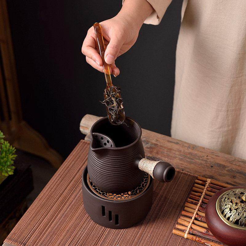 创意紫砂朱泥烤茶壶煮茶器具家用蜡烛温茶炉煮茶壶中式温茶温奶壶,淘宝优惠券,粉丝福利购,淘宝优惠卷