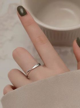 鑫葆康新款纯银设计感小众环S925