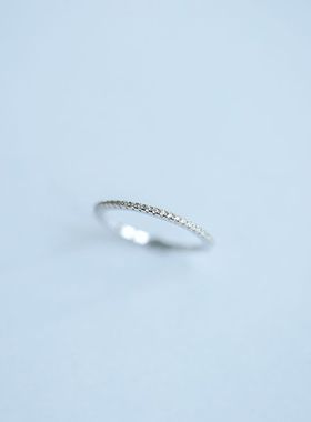 简约轻奢百搭气质单排钻戒指环