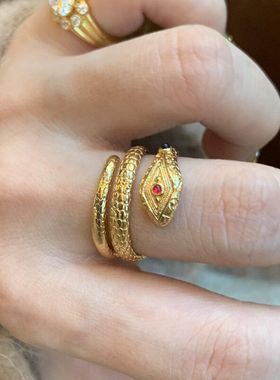 XBK高保色设计真金戒指复古高级