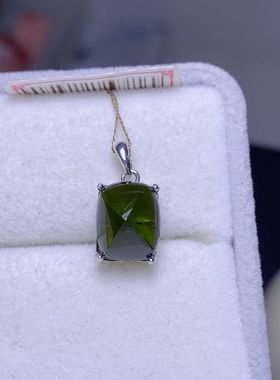 XBK8吊坠银镀10，晶体工艺主石