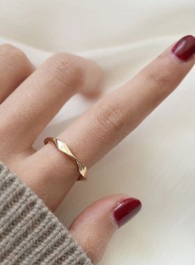 时尚个性不规则几何形s925纯银