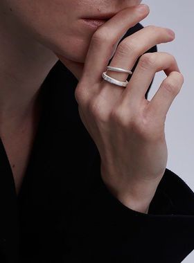 XBK设计原创男女可小众渐变银色