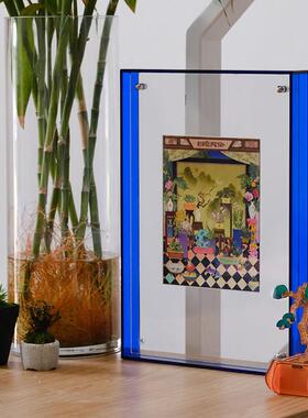 四象风物原创设计植物系列亚力克色纸办公室居家摆件国潮风装饰品