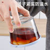 Glass small bowl with lid, food-grade pickle sealed jar, glass crisper, refrigerator side dish pickle packaging storage box