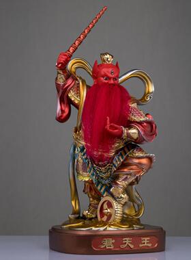 树脂金缕彩王灵官神像灵官爷火神隆恩真君护法镇山神将王天君摆件