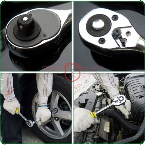 SD/胜达120件套筒工具箱套装 汽修螺母棘轮板手 机修6角套筒扳手 - 图1