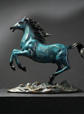 马到成功招财马办公室摆件铜工艺礼品摆饰客厅酒柜装饰品送领导高