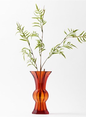 新中式琉璃花瓶玻璃展示罩u摆件样板房间隔断书房茶室家居软装饰