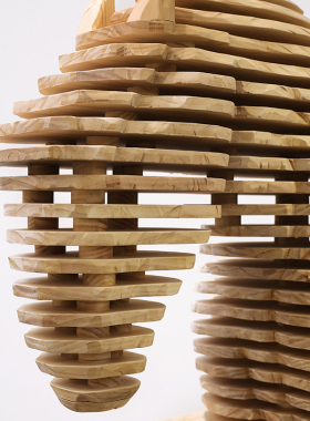 酒店大堂木马雕塑售楼处大厅会所ktv大型落地摆件实木装饰艺术品