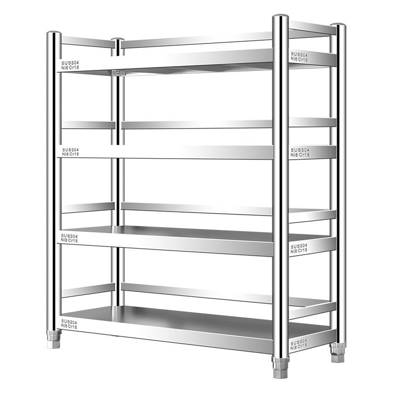 304不锈钢厨房置物架落地多层收纳储物架夹缝架锅架菜架微波炉架,淘宝优惠券,粉丝福利购,淘宝优惠卷