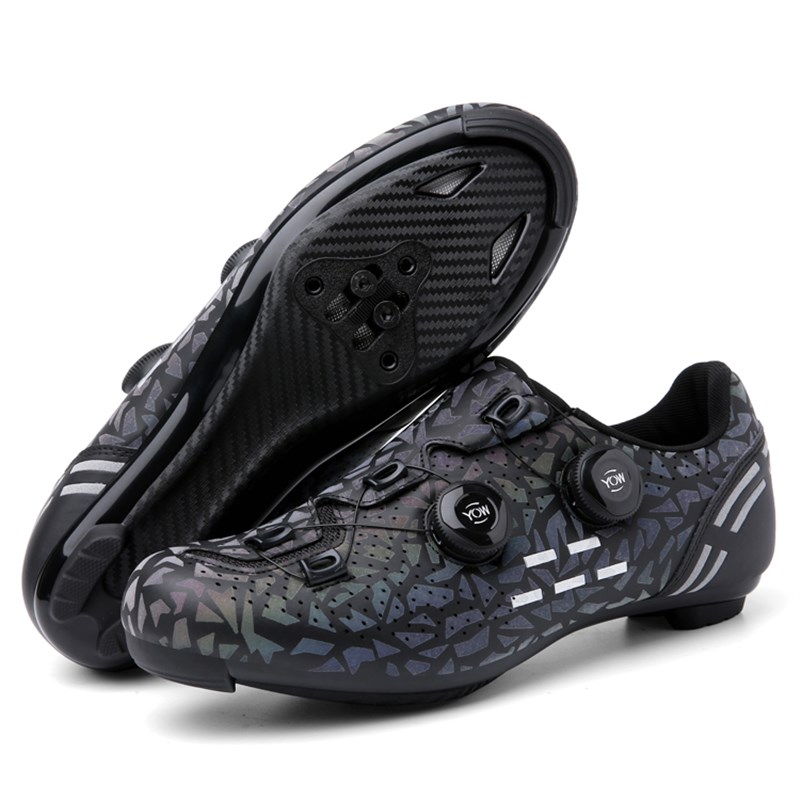 Bicycle shoes, cycling shoes, color-changing triathlon special A racing road bike lock shoes, dynamic bicycle mountain bike