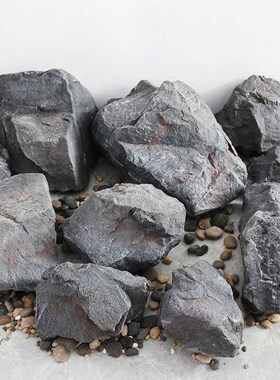 灰色黄色仿真石定制月球泡沫雕塑假山道具庭院假石造景橱窗摆件