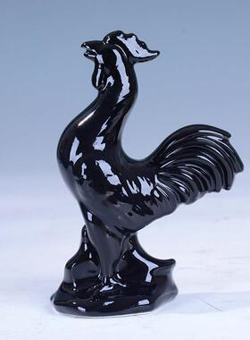 德华陶瓷小黑马工艺品摆件家居摆件马成功风水引财宝瓷马