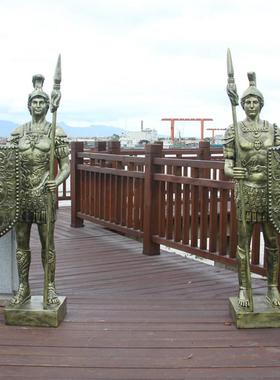 欧式罗马勇士盔甲武士雕像人物雕塑酒店迎宾装饰大型摆件促销热卖