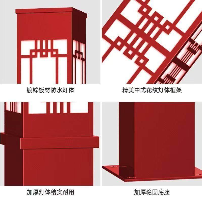 太阳能户外灯3米方形LED景观灯防水道路灯广场灯公园庭院灯灯罩,淘宝优惠券,粉丝福利购,淘宝优惠卷