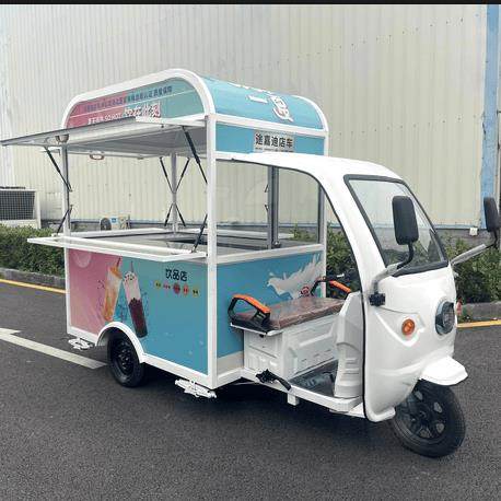 小吃车多功能餐车电动三轮流动早餐快餐车房车移动卤味熟食摆摊车,淘宝优惠券,粉丝福利购,淘宝优惠卷
