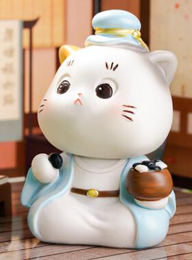 国子监的猫国风国潮小摆件办公室桌面创意可爱装饰品节日送礼好物