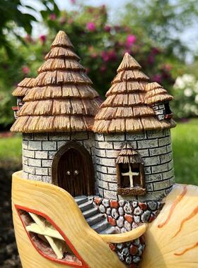 海螺房子灯户外庭院阳台装饰摆件花园露台草坪灯地灯家居装饰品