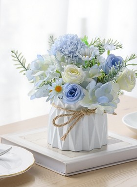 小众清新仿真花桌面摆件假花客厅茶几装饰花餐桌花摆花绢花摆设