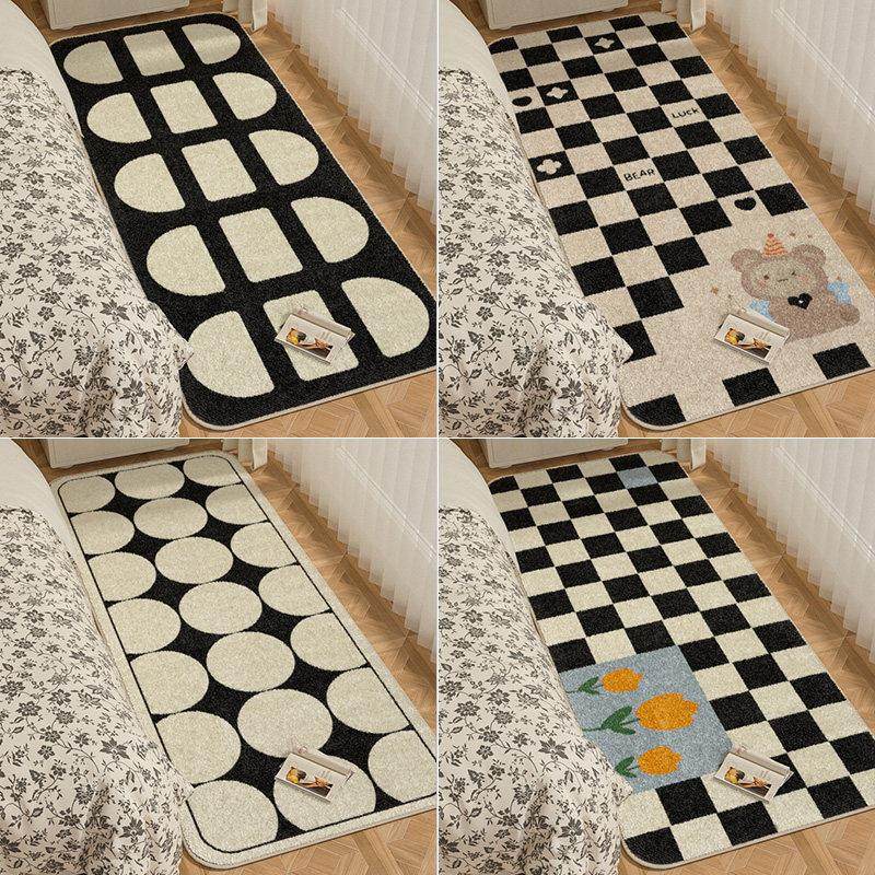 【轻奢卧室床边毯】地毯高级感毛绒长条客厅儿童房间加厚地垫冬天,淘宝优惠券,粉丝福利购,淘宝优惠卷