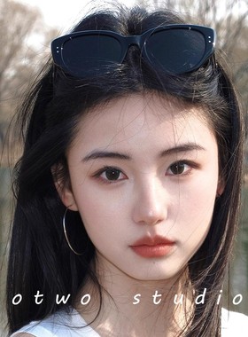 复古Y2K猫眼墨镜女高级感