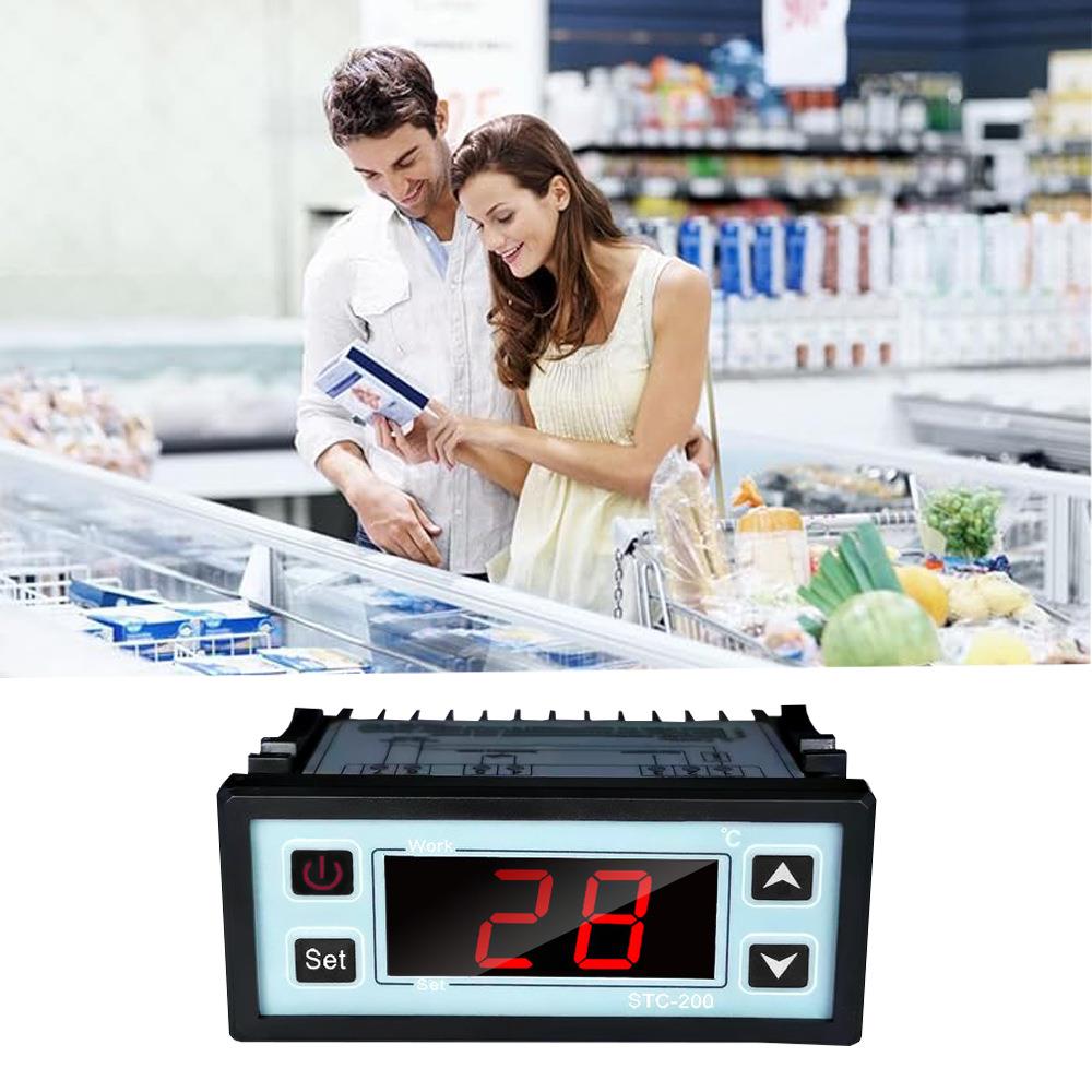 STC—200宠物箱温控器冰箱温控器水族温控数显温控器海鲜温控器 - 图1