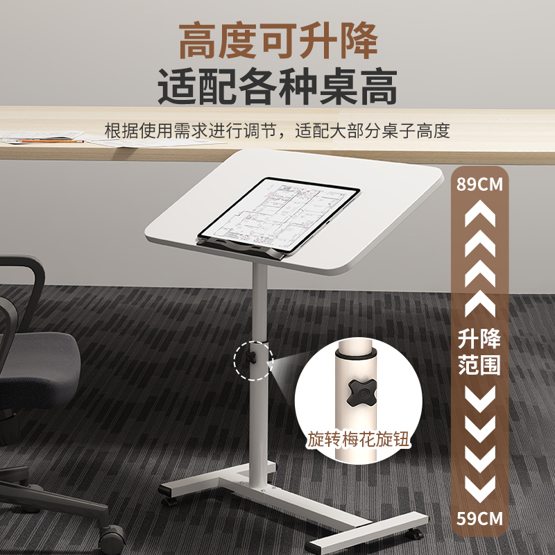 免打孔桌面延长板加长延伸可折叠承重支架加宽移动键盘手托电脑桌 - 图1